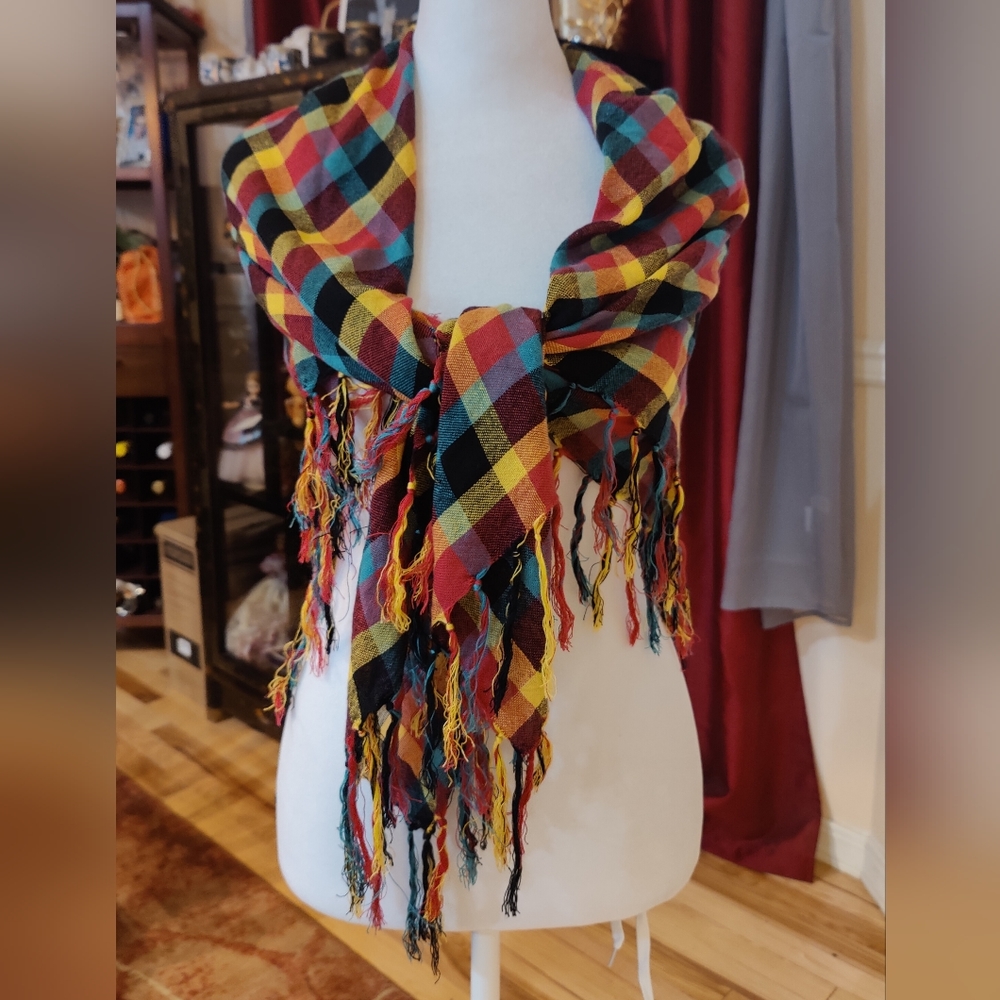 Y2K Large Checkered Wrap